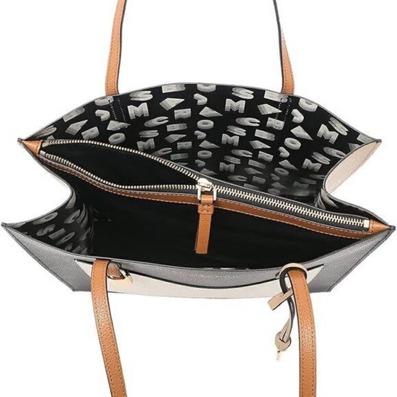 Marc Jacobs Grind Colorblock Leather Tote Black Multi Bag - Picture 4 of 4